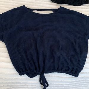 Hollister navy blue shirt size xs